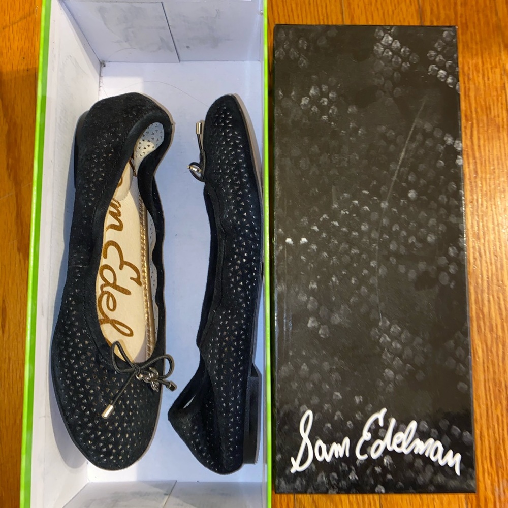 SAM EDELMAN BLACK FLATS SIZE 5
